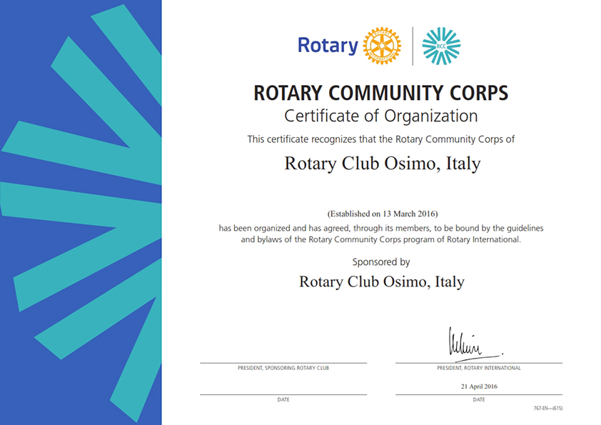 Rotary club Osimo 2015